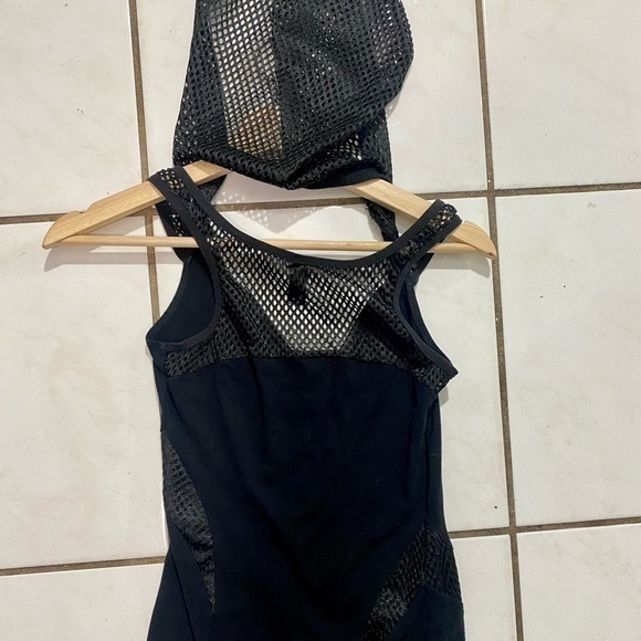 Vintage Lip Service Mini Dress w/Mesh Hood - Picture 4 of 10